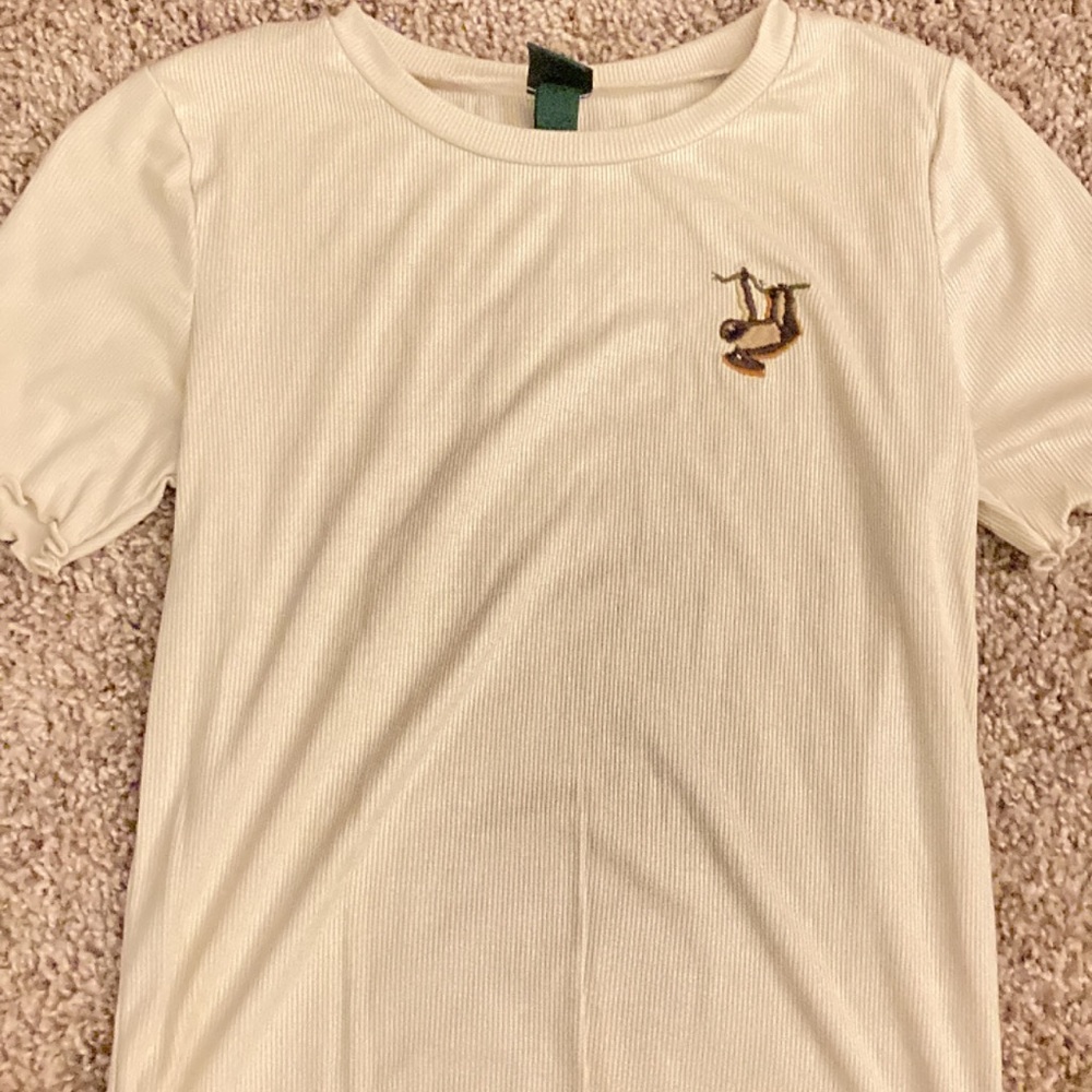 Crop Top with Sloth Decal